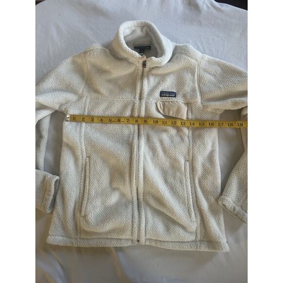 Patagonia Full Zip Fleece Jacket Womens Size Small White Outdoor Warm Comfort - Picture 5 of 9